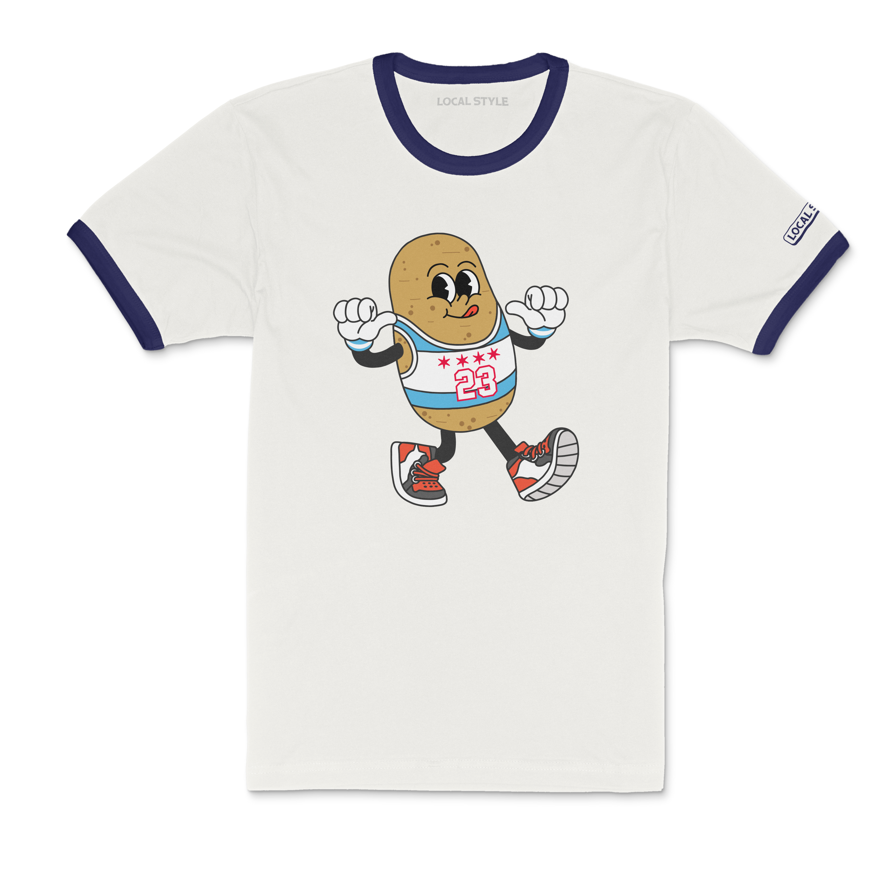 "Mikey" Ringer Tee Shirt | Classic Salted Character