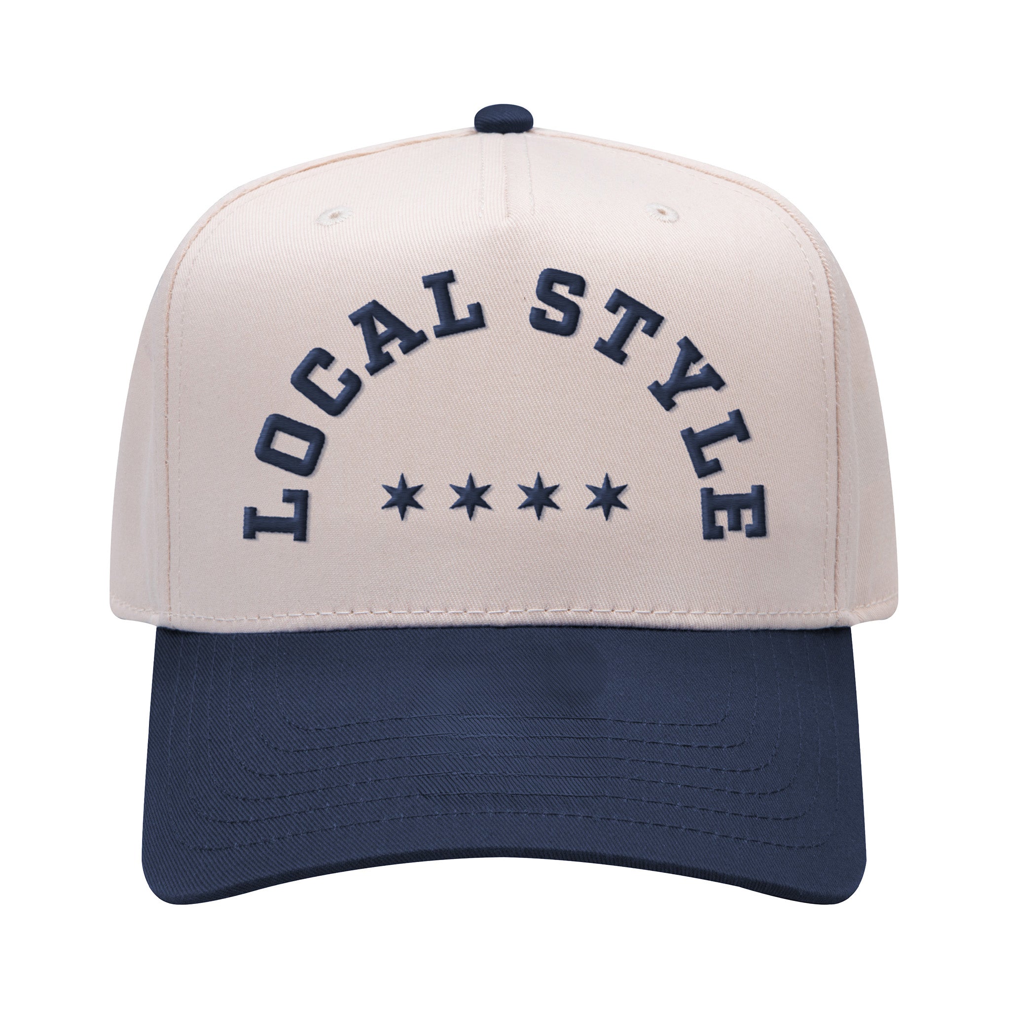 Local Style Stars Snapback (Off-White & Navy) | Local Style