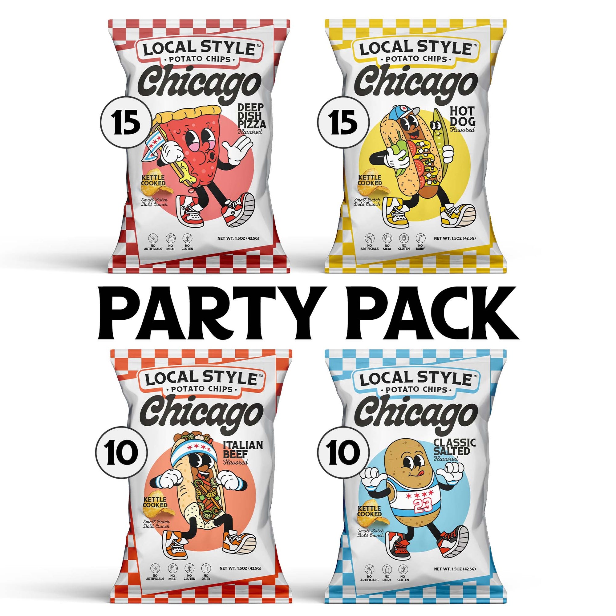 Party Pack (50 Pack) - Local Style | Chicago Potato Chips
