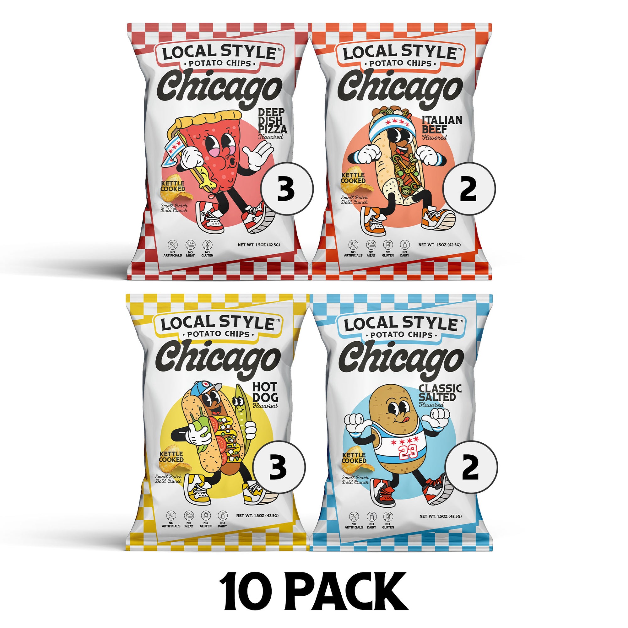 Variety Pack (10 Pack) - Local Style | Chicago Potato Chips