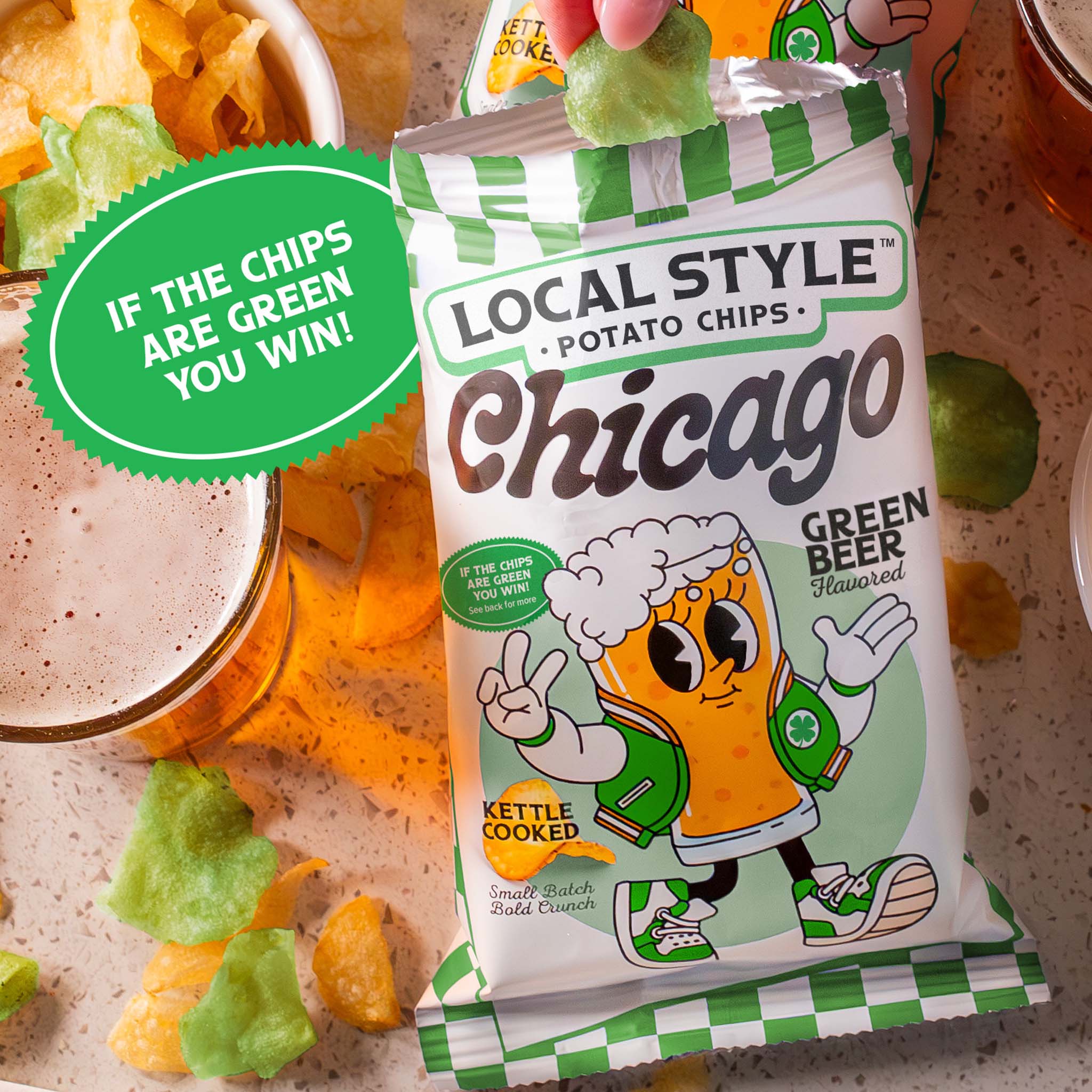 Green Beer Flavor Chips - (25 Pack) – Batch 001