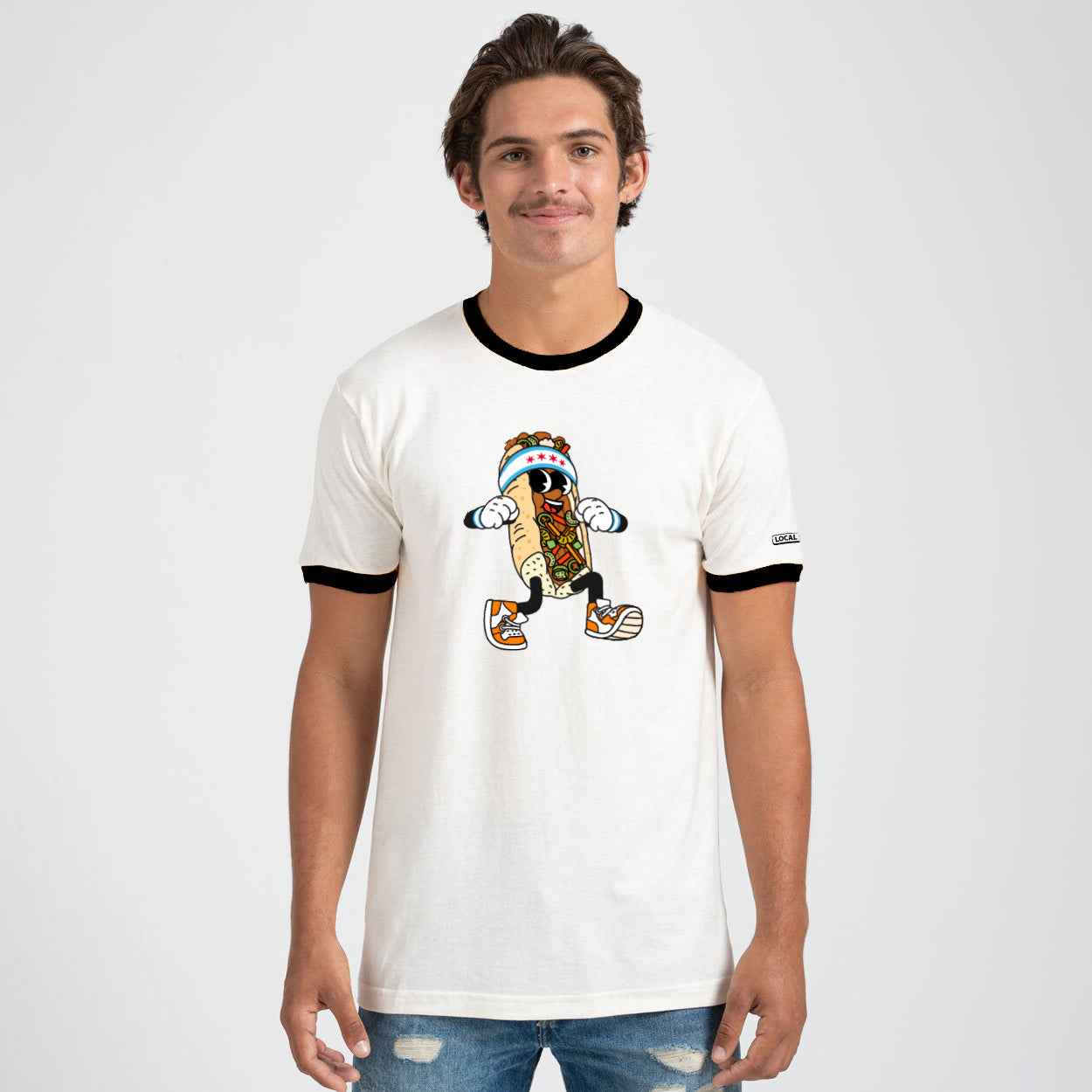 "Juicy Jus" Ringer Tee Shirt | Italian Beef Character