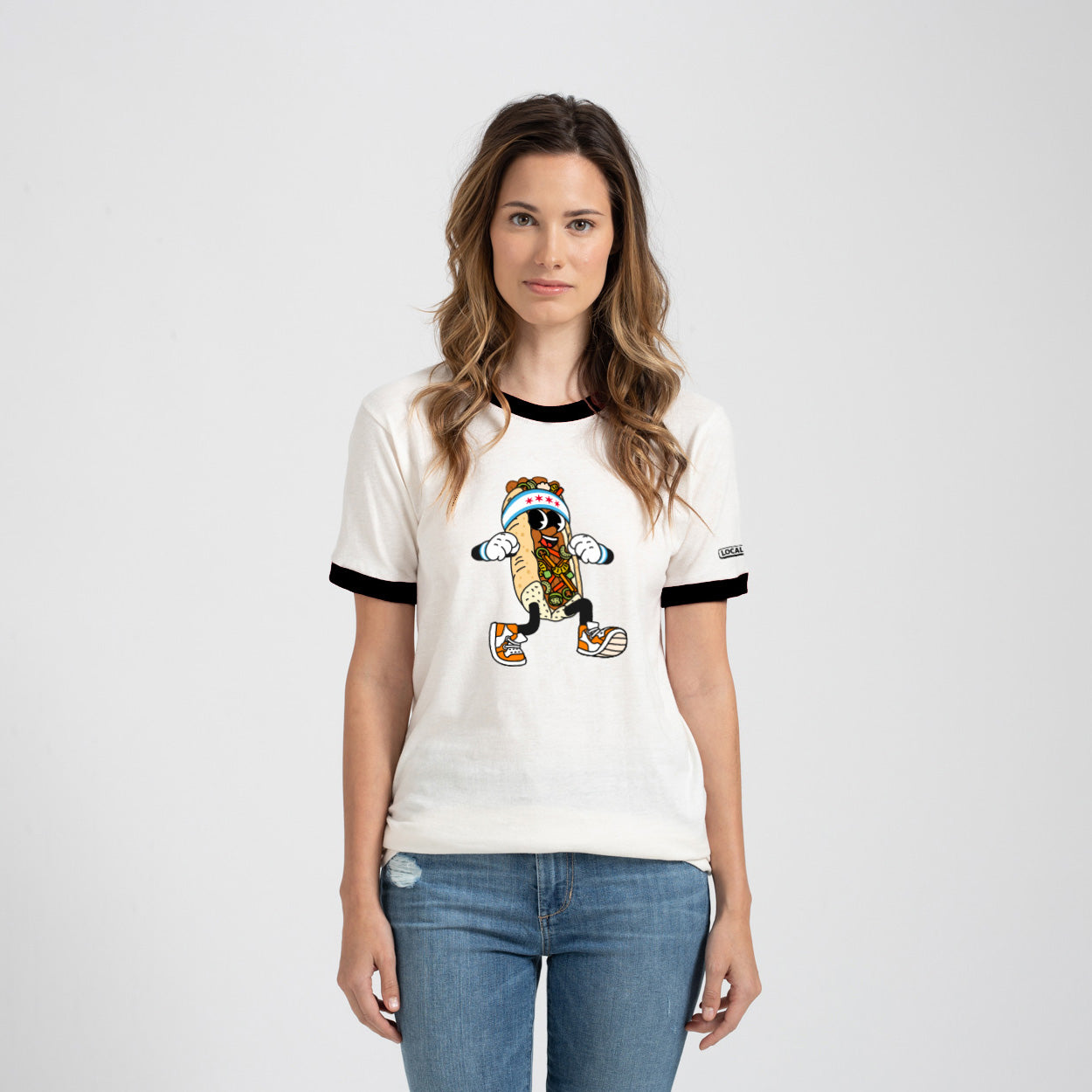 "Juicy Jus" Ringer Tee Shirt | Italian Beef Character