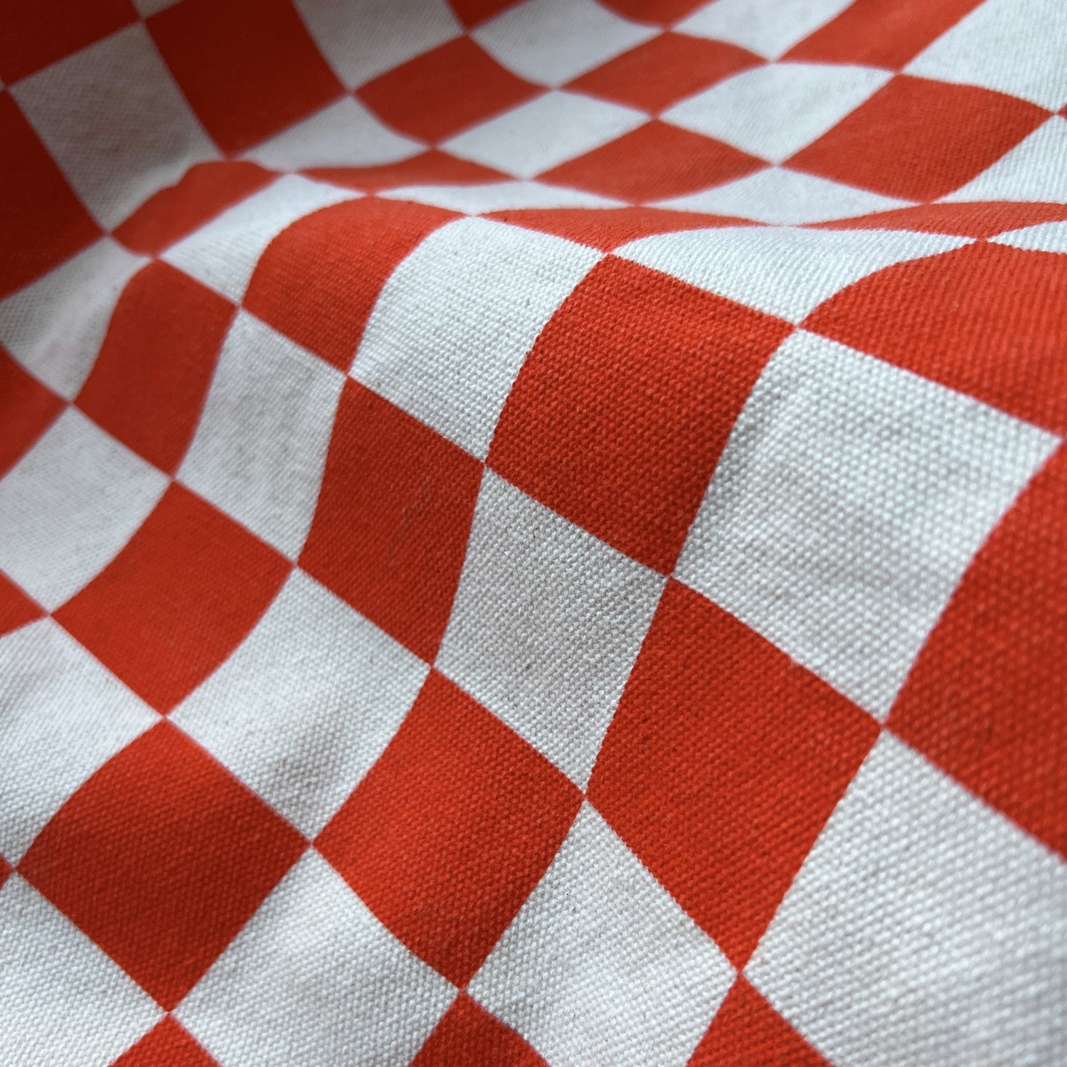 Local Style Chips Checkered Canvas Picnic Bag Front
