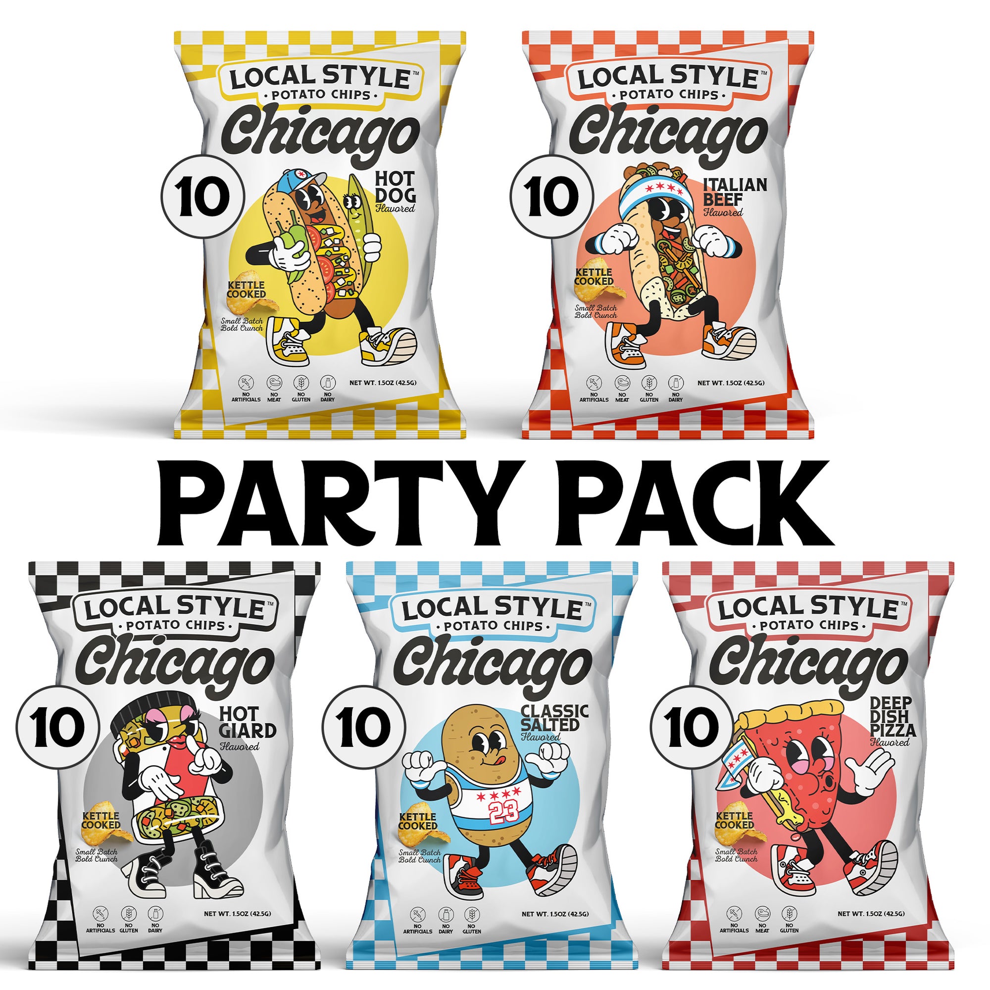 Local Style Potato Chips 50 Party Pack