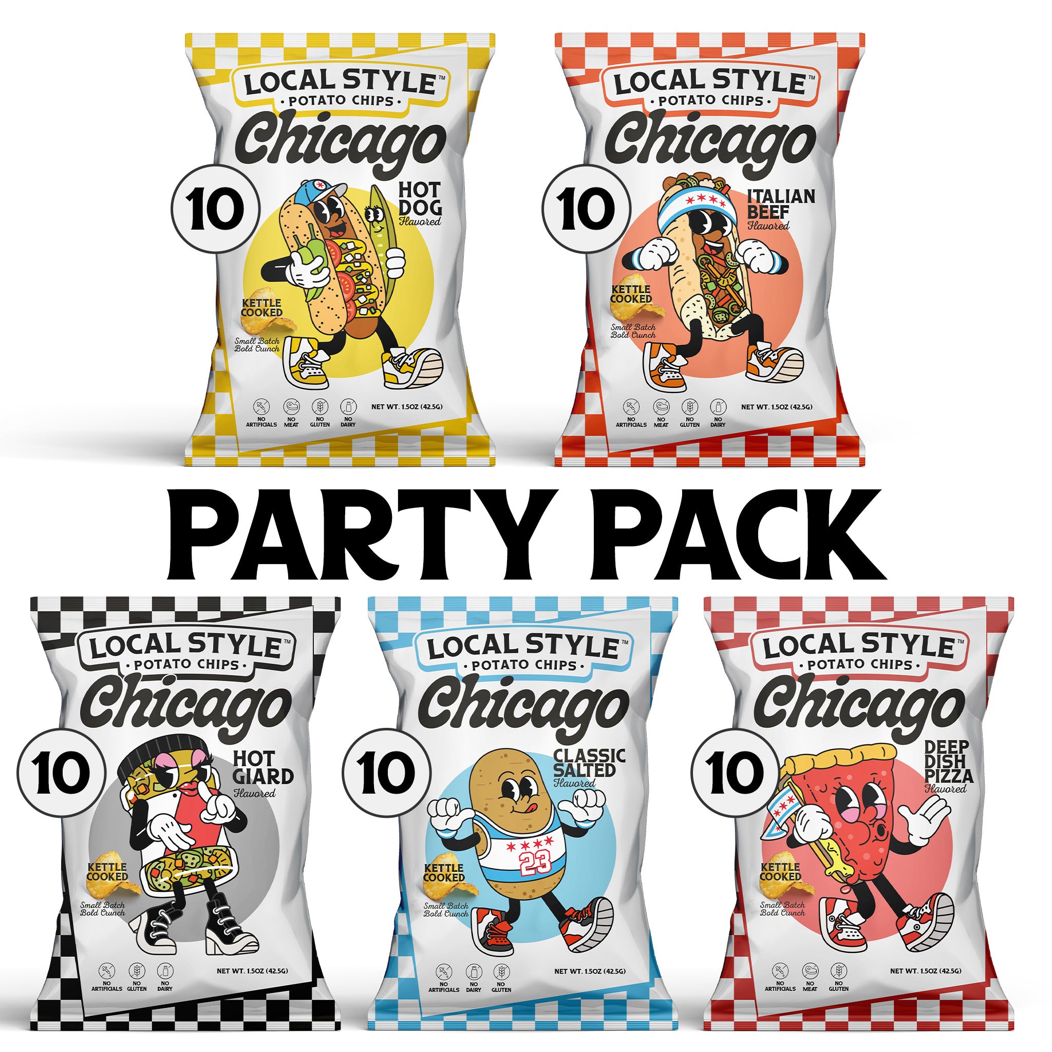 Local Style Potato Chips 50 Party Pack