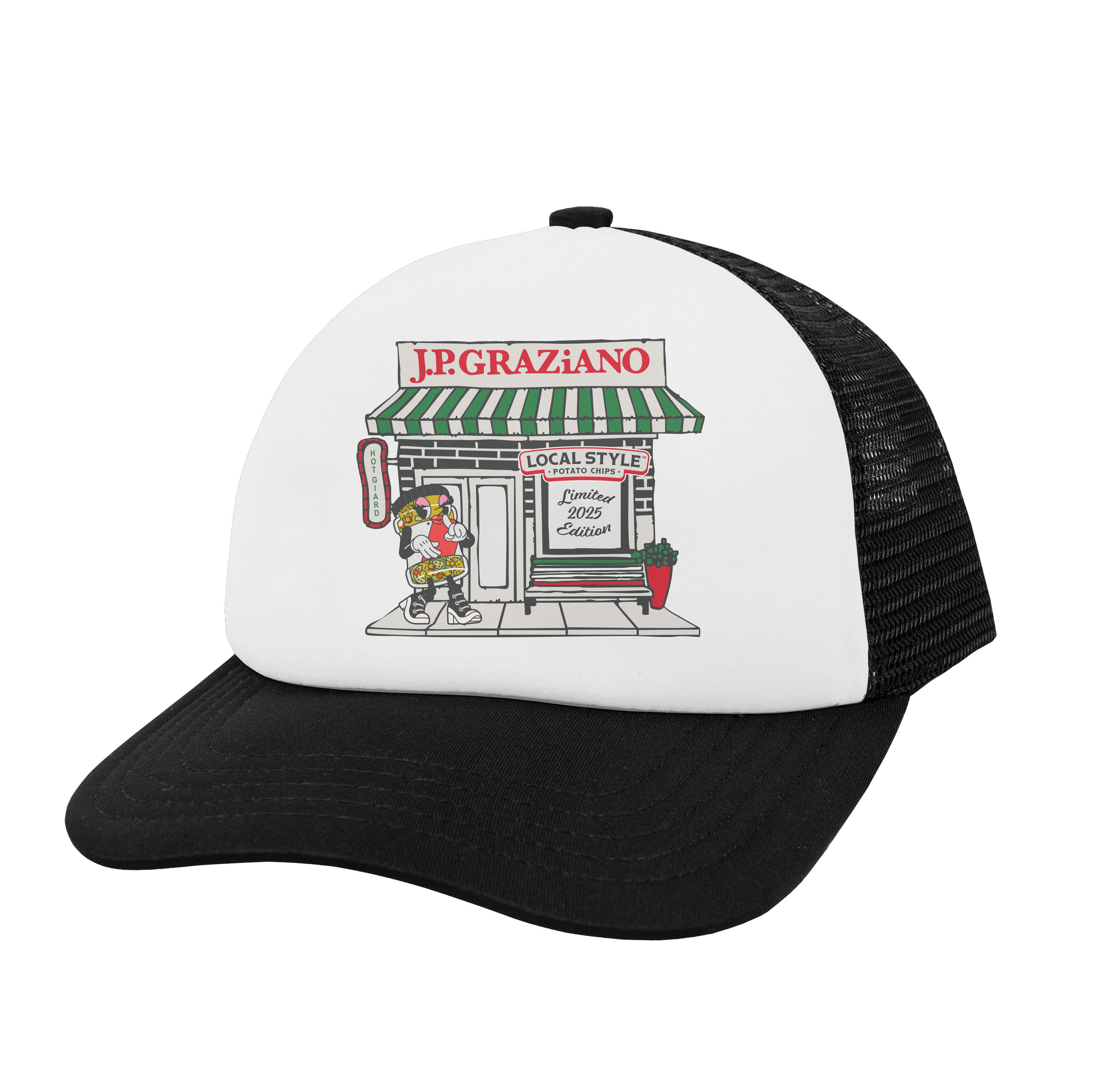 J.P. Graziano x Local Style Trucker Hat - Black  [LIMITED EDITION]