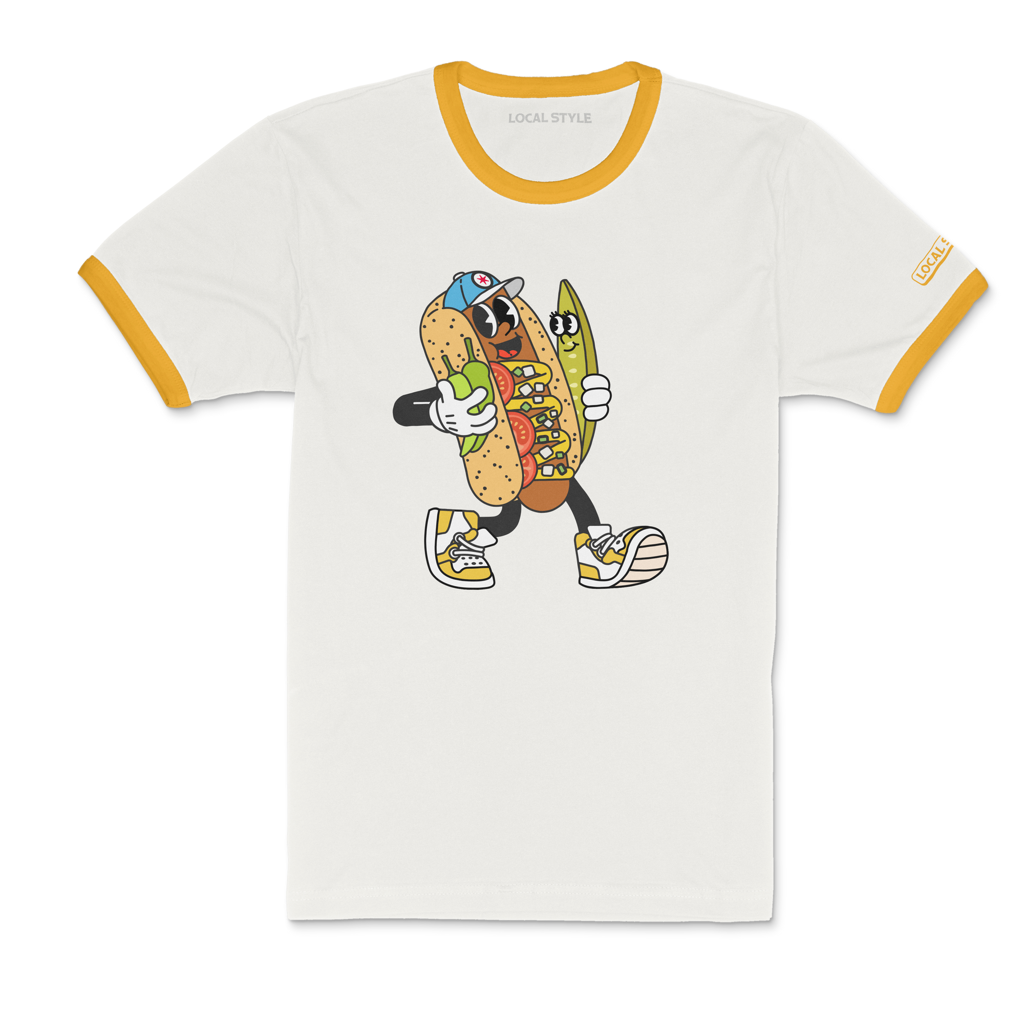"Davey Dog" Ringer Tee Shirt | Local Style Chips