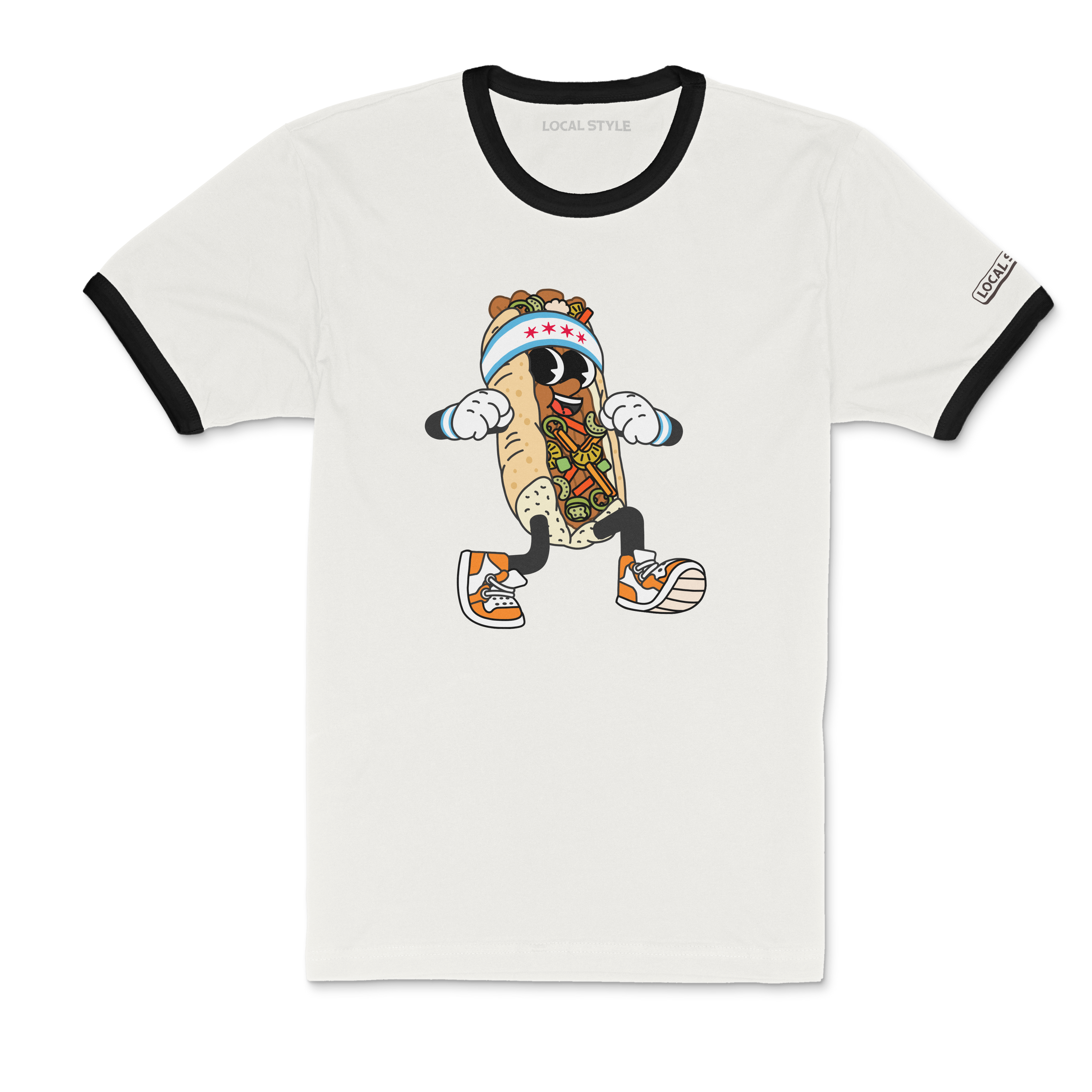 "Juicy Jus" Ringer Tee Shirt | Italian Beef Character