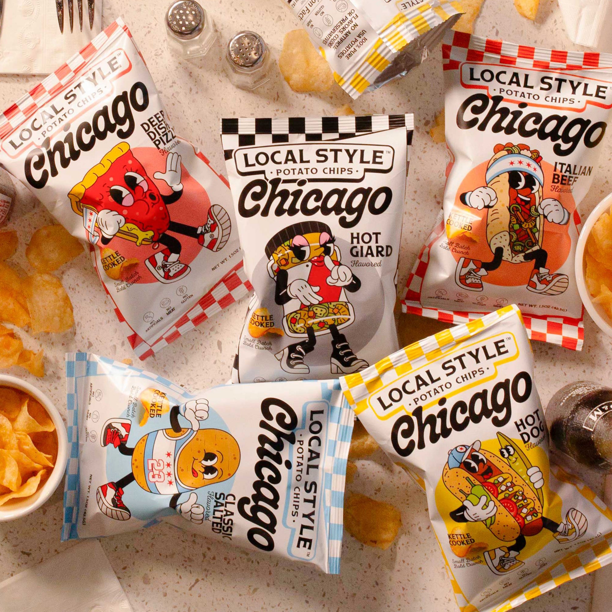 Variety Pack Chicago Chips (10 Pack) - Local Style's Chicago Potato Chips