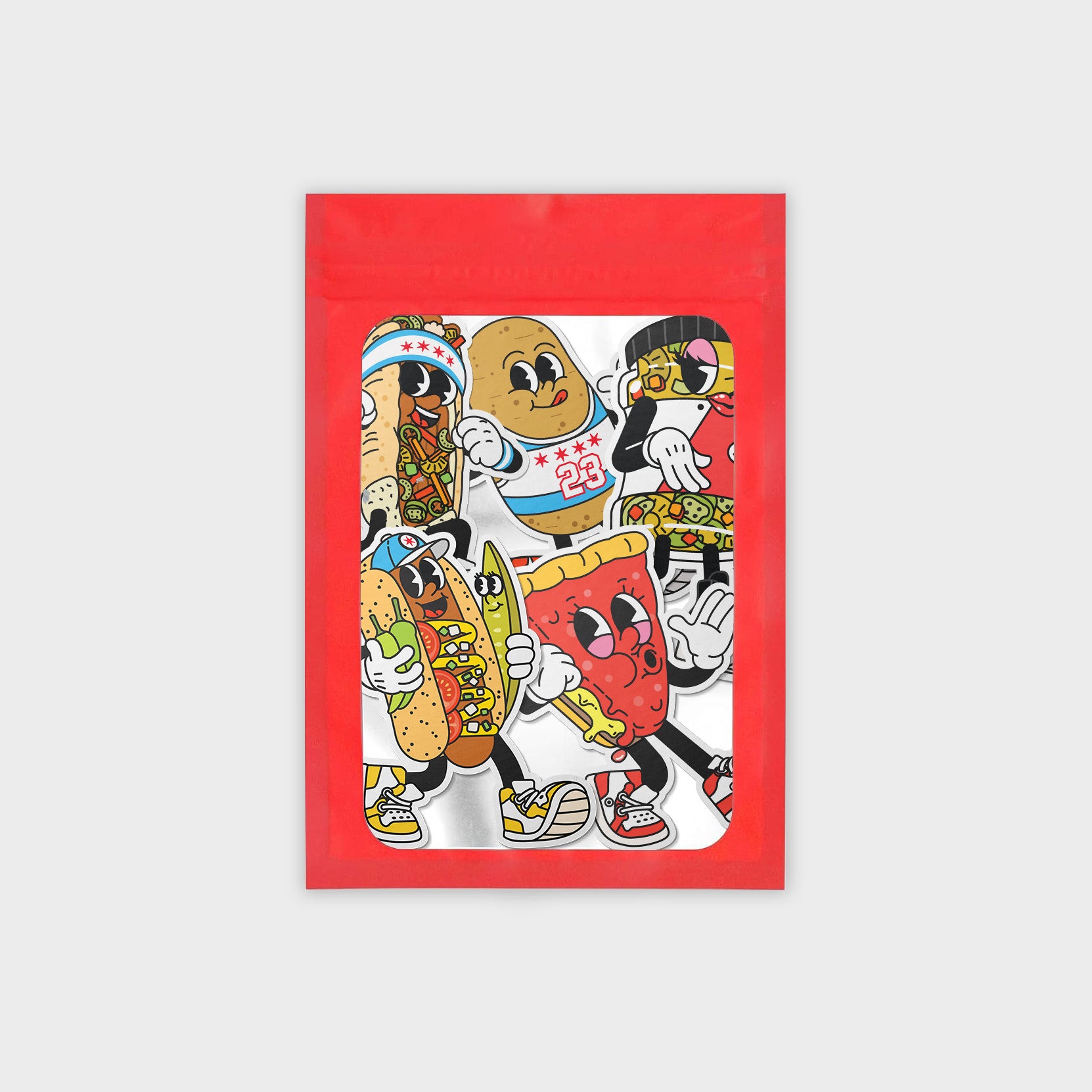 Local Style chips character waterbottle 5 sticker pack 