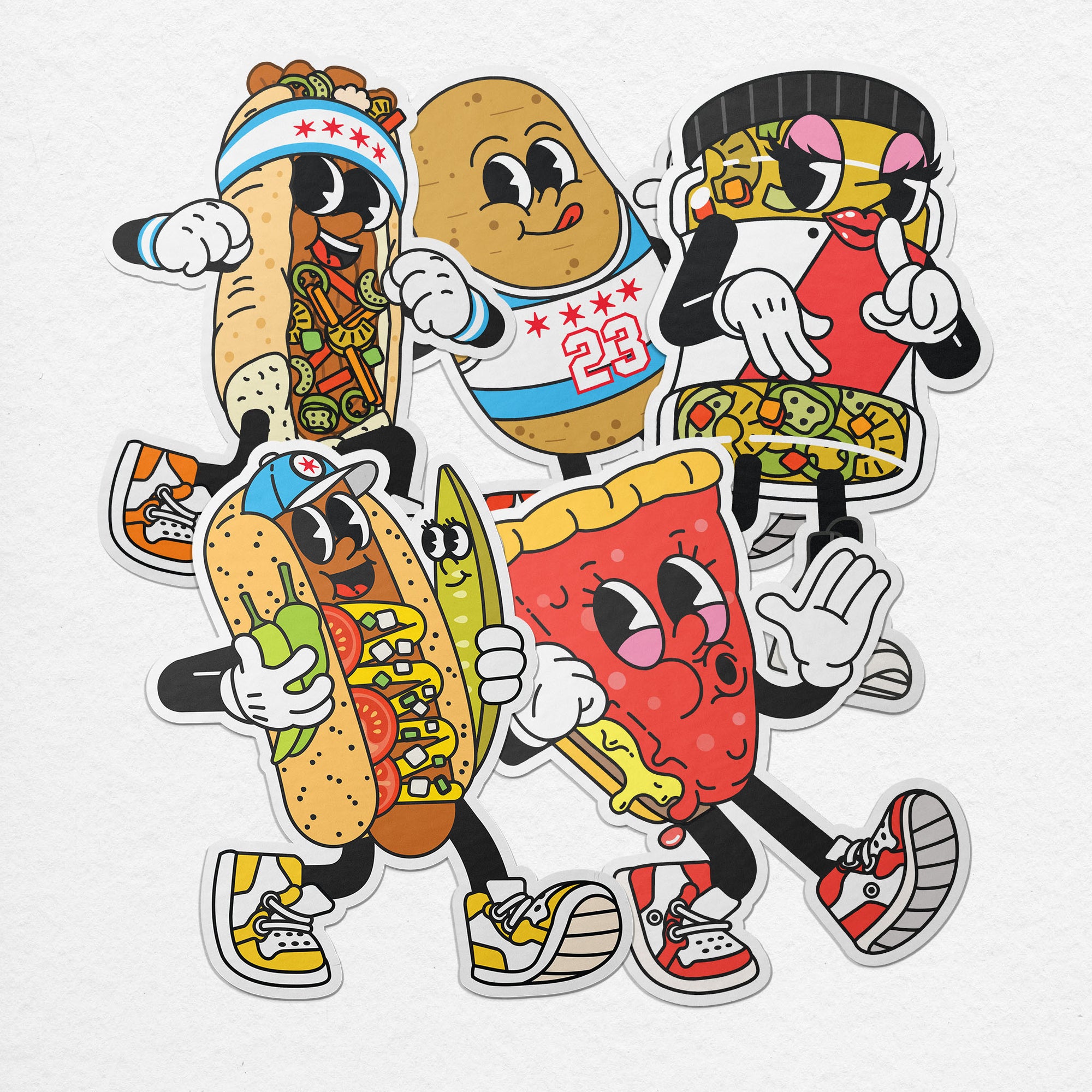 Local Style chips character 5 sticker pack 