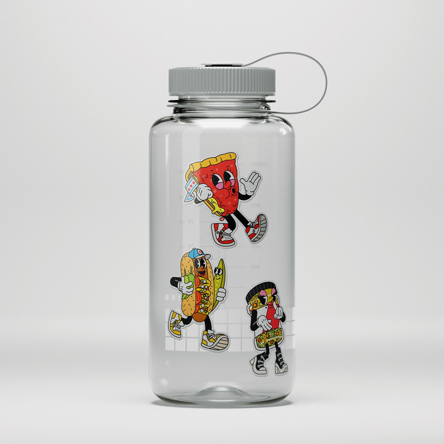 Local Style chips character sticker 5 pack on waterbottle 